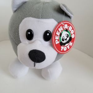PEEK-A-BOO TOYS ROLLYPOPS Huskie